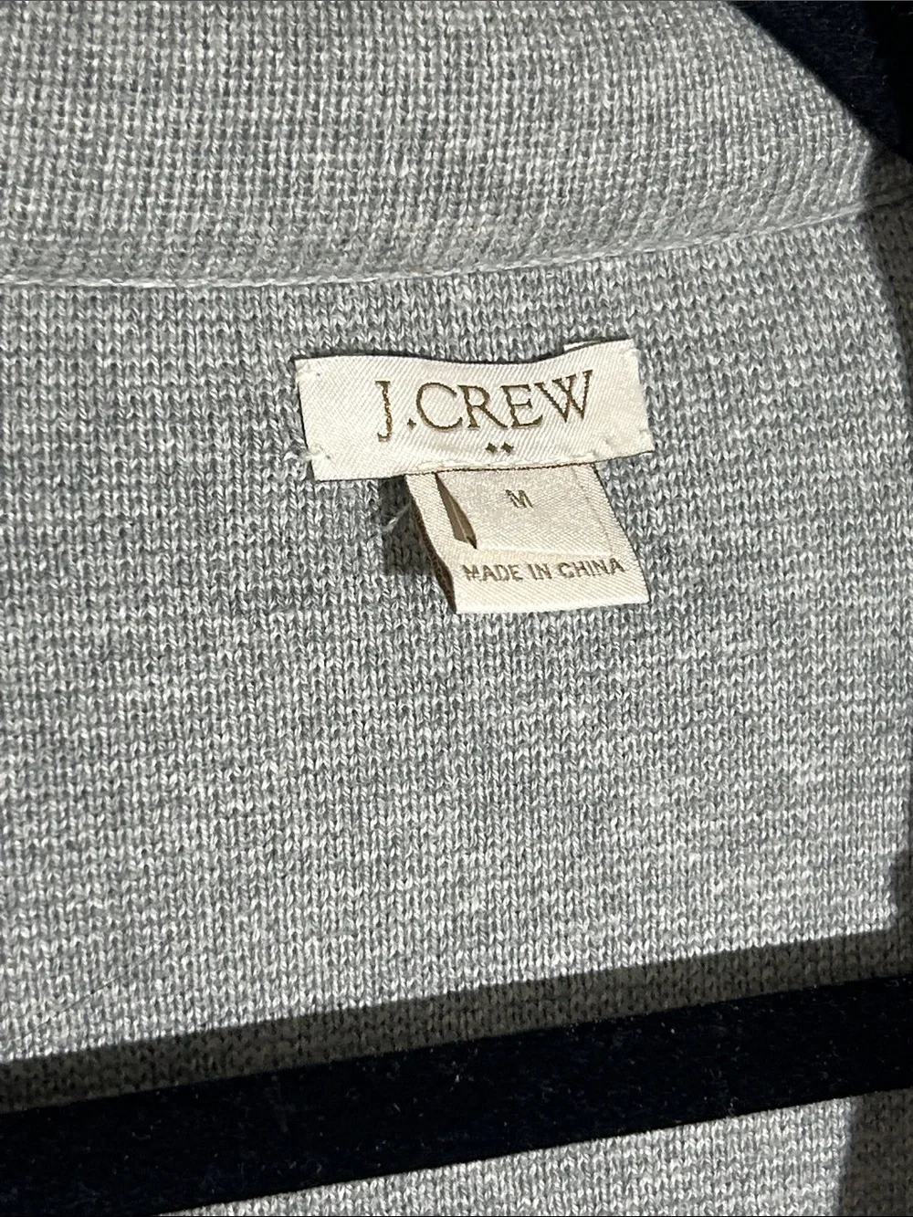 J. Crew Light Gray Knit Blazer Sz M